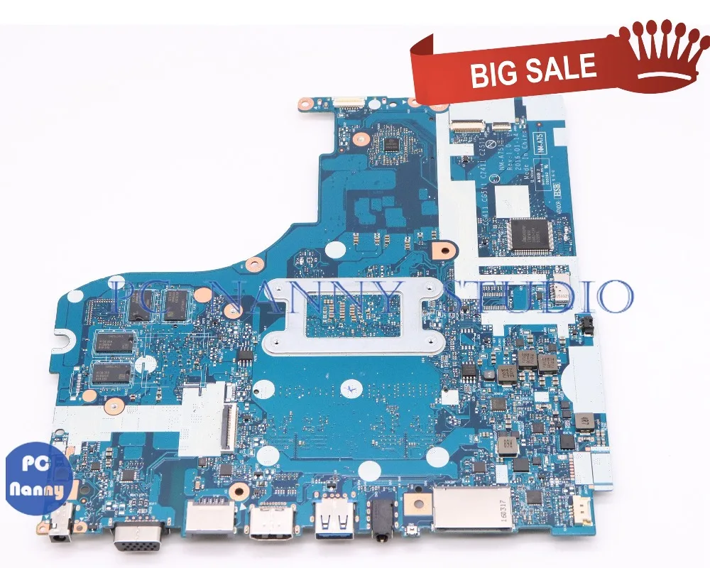  PCNANNY NM-A751 5B20L37478 For lenovo 310-15ISK 510-15ISK Laptop Motherboard SR2EZ I7-6500U 4GB DDR