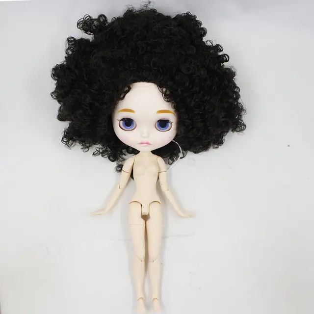 ICY DBS Blyth Doll For Series No.BL9103 Black Afro hair Carved lips Matte face Joint body 1/6 bjd 4