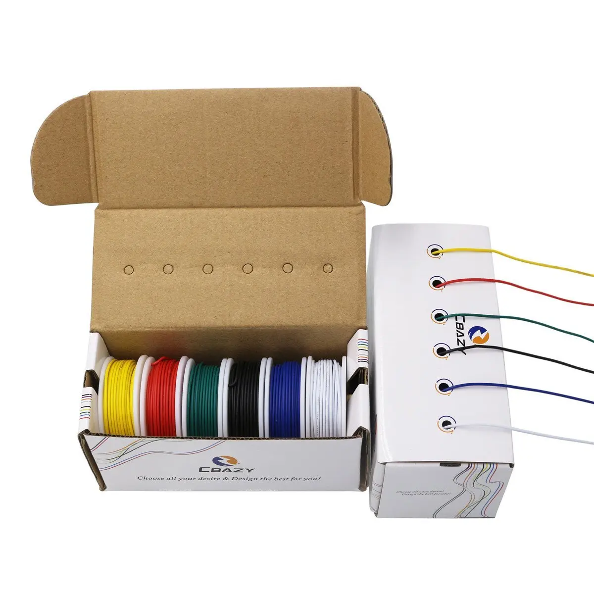 CBAZ Hook up Wire Kit (Stranded Wire Kit) 24 Gauge 6 colors 32.8 feet