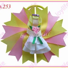 Новинка, 65 шт., 4,5 дюйма, символ волосы луки, эластичные модные заколки для волос для девочек