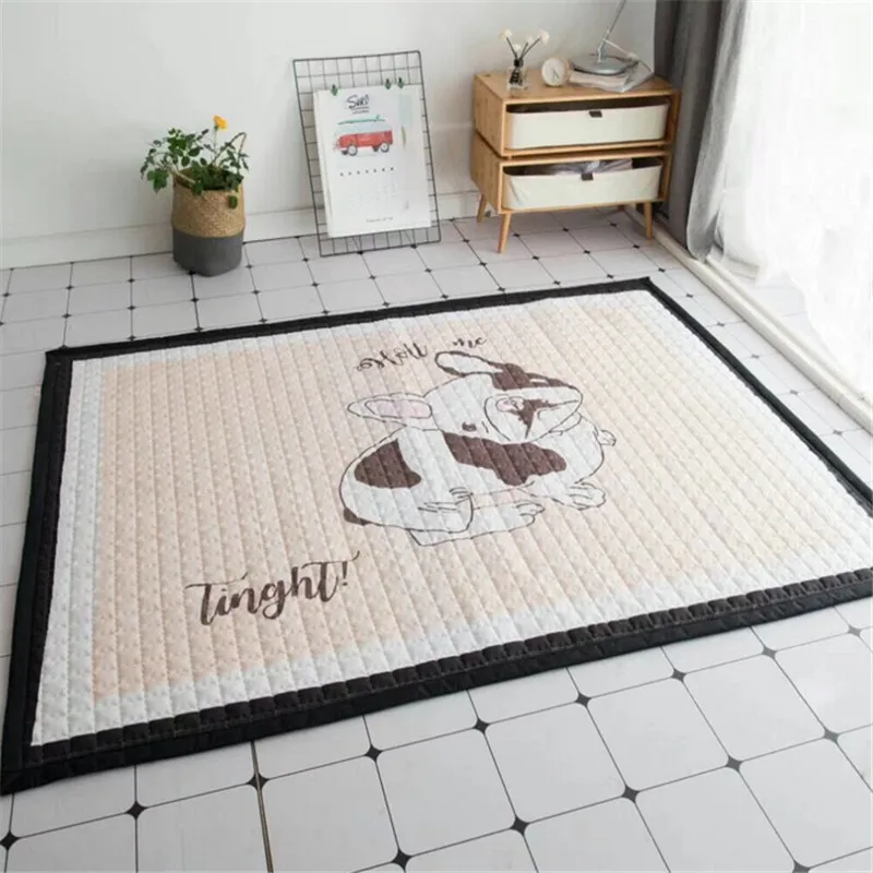 

Cartoon baby child playmat dogs print exclusive blanket 145*195cm skidproof house floormat boys girls game carpet 1.5cm rug