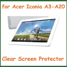 20 шт Ультра прозрачная защитная пленка для экрана acer Iconia A3-A20 Tablet PC 10,1 дюймов без розничной упаковки Размер 250,5*166 мм