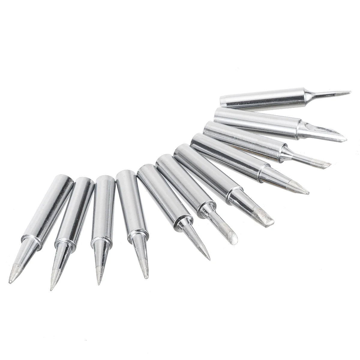 11 Sizes Lead Free Replacement Tips 11pcs Soldering Screwdriver Iron Tips Practical Accessories for Hakko Soldering Station
