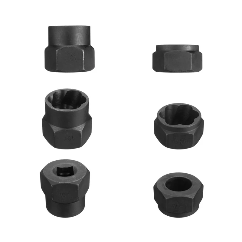 Cena 11 sztuk zestaw uszkodzone śruby nakrętki śruby Remover Extractor narzędzia do usuwania zestaw narzędzie do gwintowania zestaw czarne nakrętki ze stali chromowo wanadowej stop stee