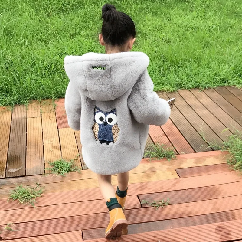JKP/осенне-зимняя детская одежда пальто для мальчиков и девочек детская шуба из искусственного меха кролика и бархатная куртка SW-16