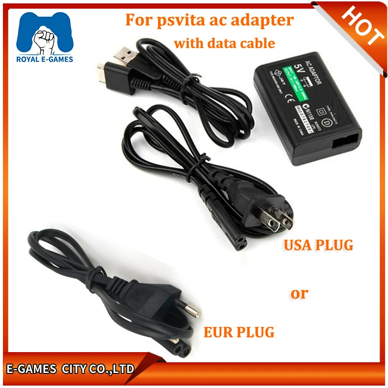 

EU/US Plug Home Wall Charger Power Supply AC Adapter+USB Data Charging Cable Cord For Sony PlayStation Psvita PS Vita PSV 1000