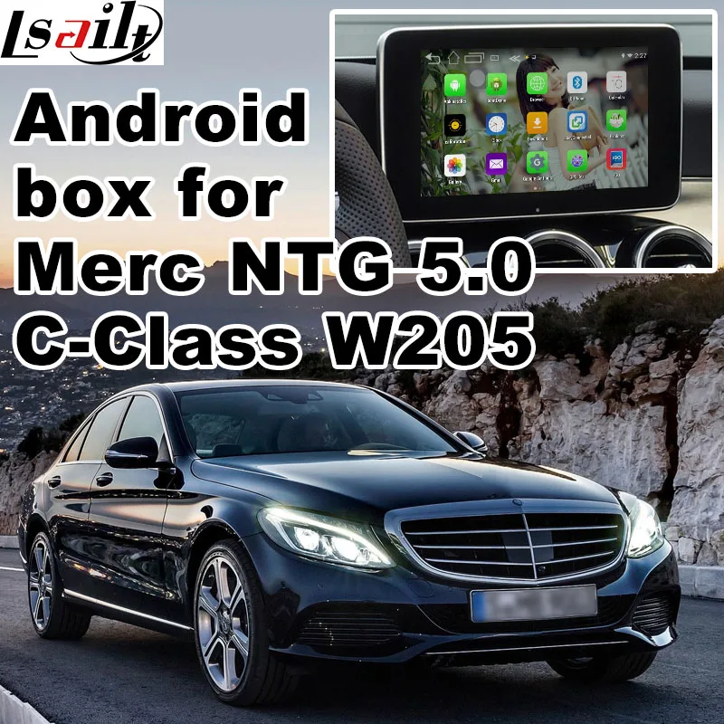 Android GPS navigation box for Mercedes benz C class W205 NTG 5 0 video interface box