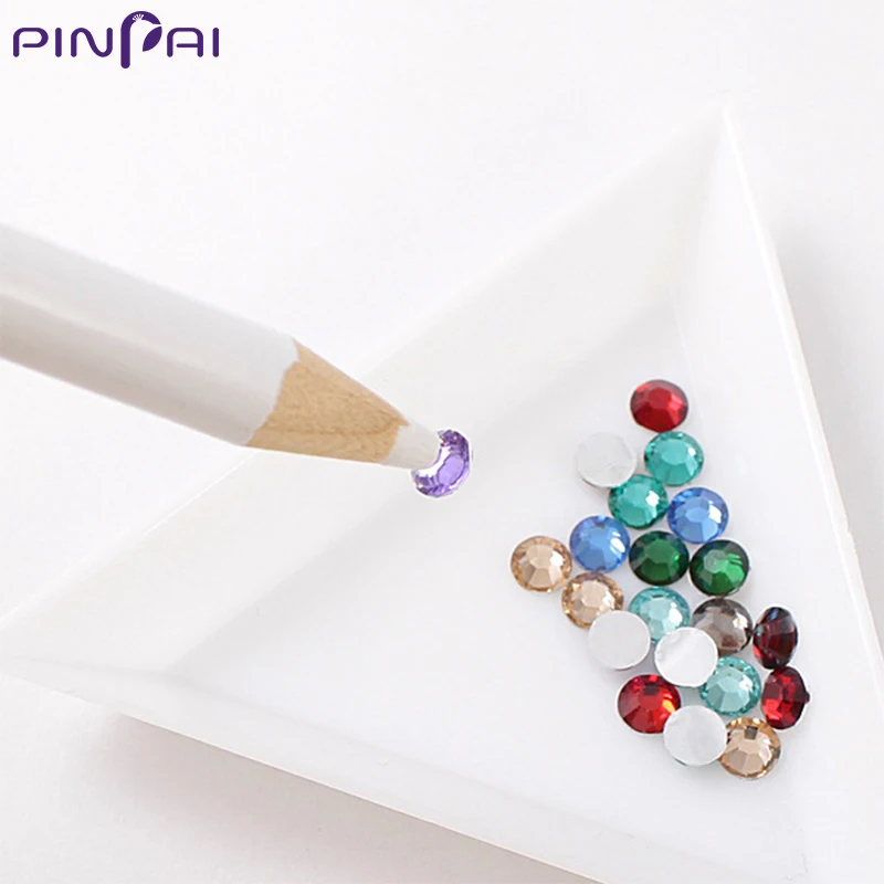PinPai, 5 шт., для дизайна ногтей, точечная ручка, белый карандаш, для наклеивания, стразы, для украшения, практичные, для красоты ногтей, инструменты для самостоятельного изготовления, воск, основной карандаш