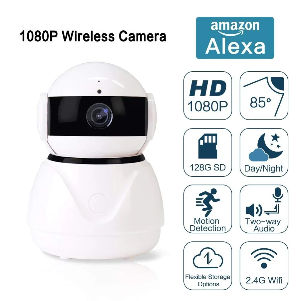 Seculink 1080P Home IP Camera Pan/Tilt Night Vision Motion Detection Alarm 2-Way Audio WiFi Wireless Video Monitoring Seculink 1080P Home IP Camera Pan/Tilt Night Vision Motion Detection Alarm 2-Way Audio WiFi Wireless Video Monitoring