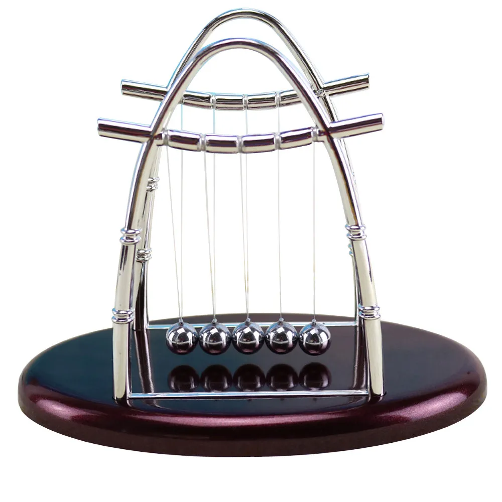 Настольная Колыбель Newton's Cradle в форме дуги мяч для балансировки головоломка