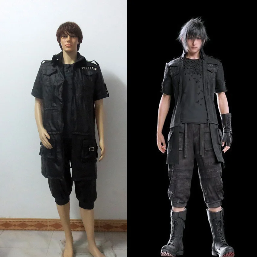 Final Fantasy XV Noctis Lucis Caelum карнавальный костюм из искусственной кожи на заказ