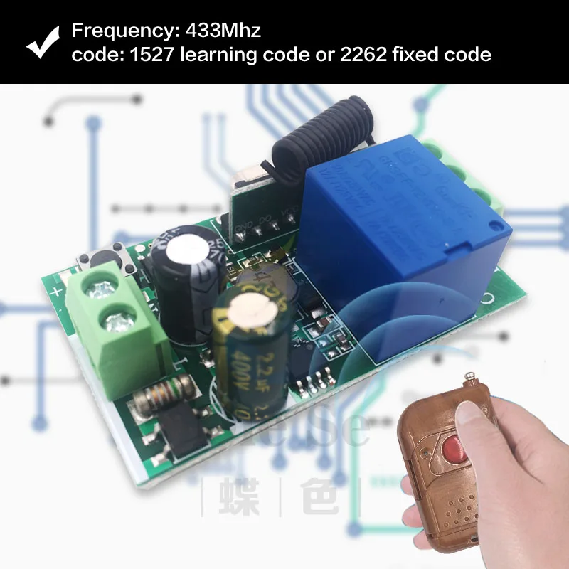 86 Wall Panel 433Mhz Wireless Remote Transmitter AC 220V 1 Channel RF Switch For Home Living Room Bedroom Lighting/Bulb Switch 86 Wall Panel 433Mhz Wireless Remote Transmitter AC 220V 1 Channel RF Switch For Home Living Room Bedroom Lighting/Bulb Switch