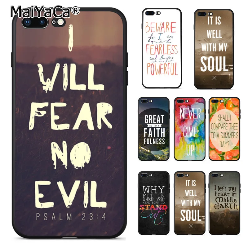 

MaiYaCa never give up Non-mainstream sentences phone case for iPhone 8plus 7 6 6S Plus X 5 5S SE 11pro max case Cover