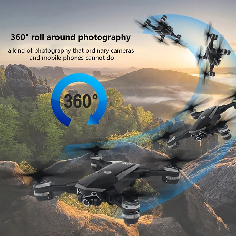 S168x drone HD aerial photography 2 million pixel camera Quadcopter air pressure position hover one button back to Rc Helicopter
