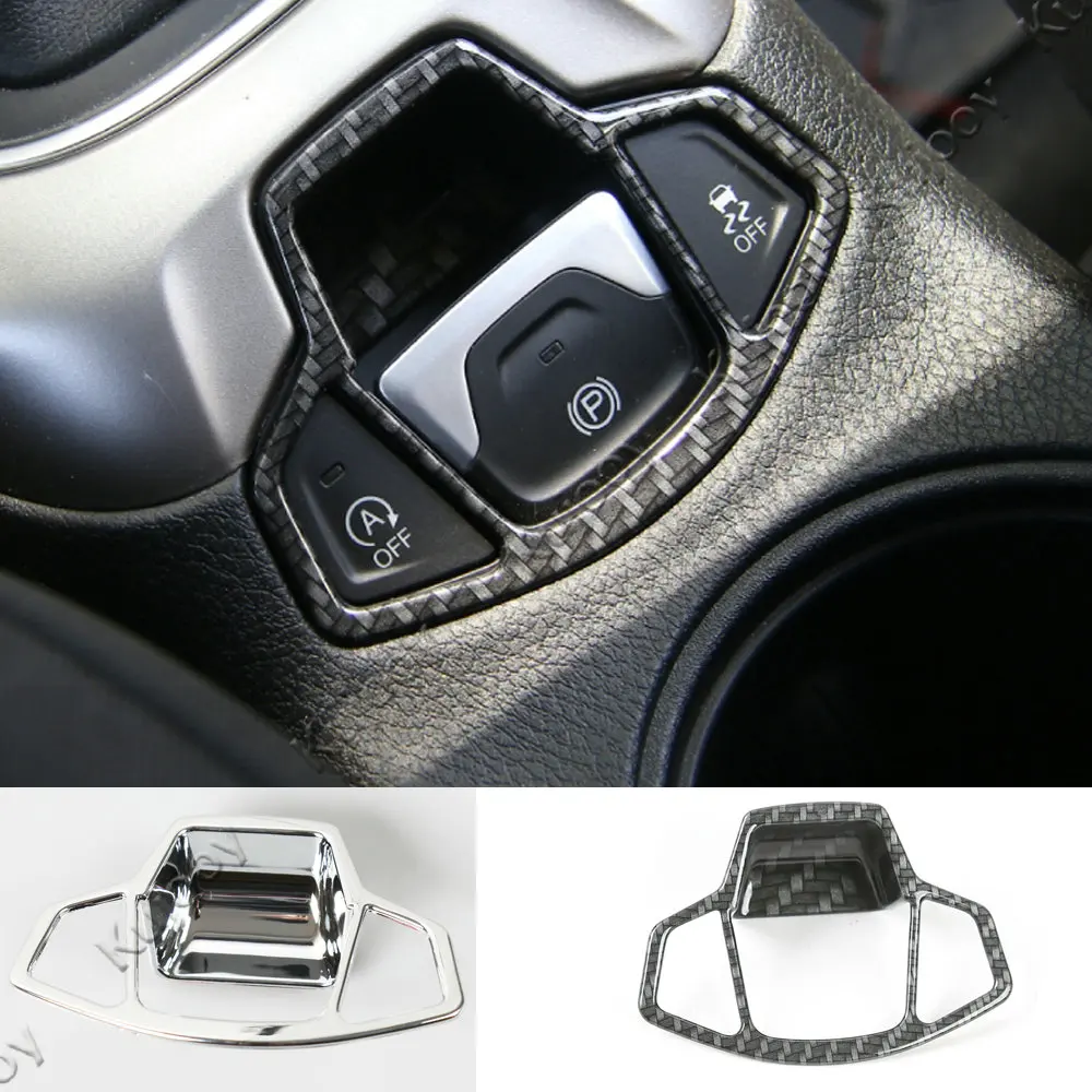 Chrome Storage Box Cover Under handbrake Trim ABS for Compass Patriot 2011-2016