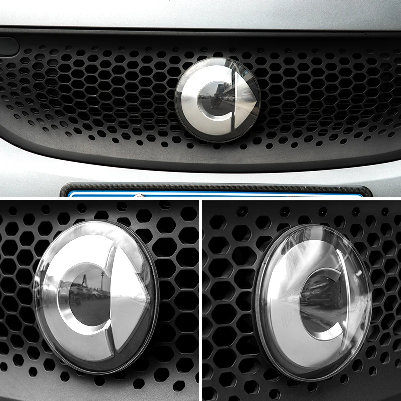 Для нового smart 453 fortwo forfour автомобильный передний логотип прозрачный защитный чехол модификация автомобиля Аксессуары Логотип пылезащитный чехол