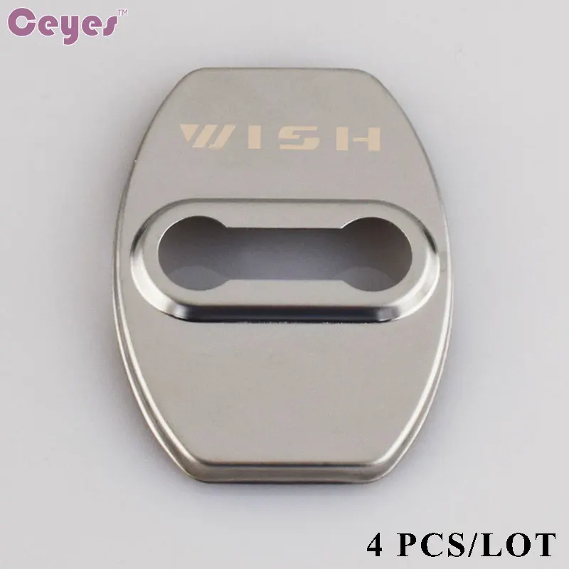 Door lock cover for Toyota Wish 2006-2011 Corolla Crown Reiz Puruis Yaris Rav4 Cruiser Camry car-styling