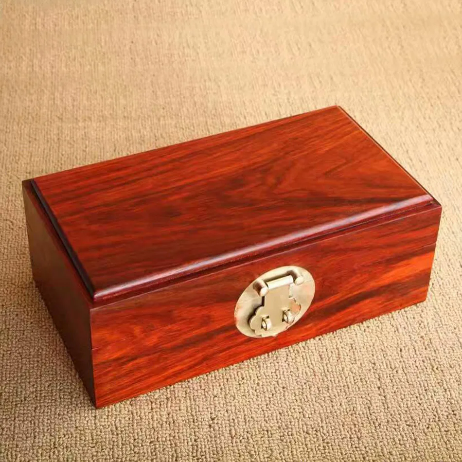 2pcs Laos Siam rosewood jewelry storage boxes wood Packaging box wedding decoration cosmetic