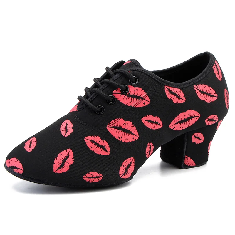 Брендовая мужская обувь для латинских танцев, Современная Мужская Обувь для бальных танцев, танго, кроссовки, модная обувь для танцев с красными губами