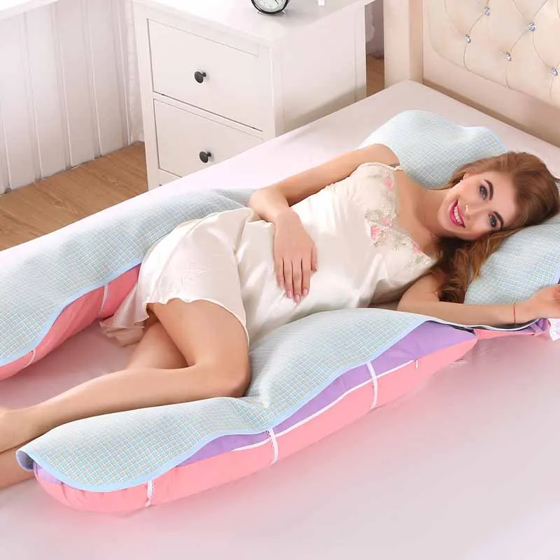 «Лучший» ледяной Шелковый коврик для беременных женщин Материнство сторона сна подушка Удобная Лето 889