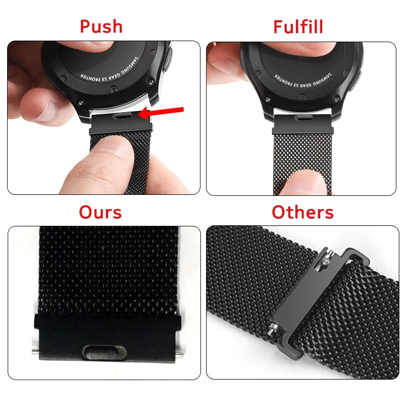 Laforuta Milanese Loop для Suunto 3 Fitnes ремешок мужчин и женщин 20 мм быстросъемный браслет Suunto3