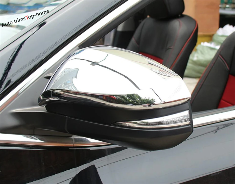 

Yimaautotrims Accessories For Toyota Highlander KLUGER 2017 2018 ABS Chrome Rearview Mirror Overlay Decoration Cover Trim