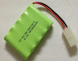 

Free shipping 2pcs/lot 6V AA 1800mAh NI-MH battery pack rechargeable battery