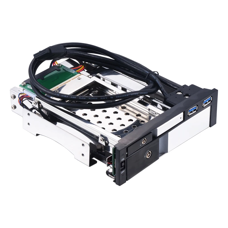 

ST7224US 5.25 optical disk aluminum hard drive caddy enclosure 2.5 SATA SSD and 3.5 hard disk USB3.0 HDD Enclosure