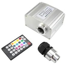 CREE чип 10 Вт RGBW Мерцающий СВЕТОДИОДНЫЙ волоконно-оптический драйвер двигателя с музыкальным звуком активного управления для всех видов волоконно-оптических s