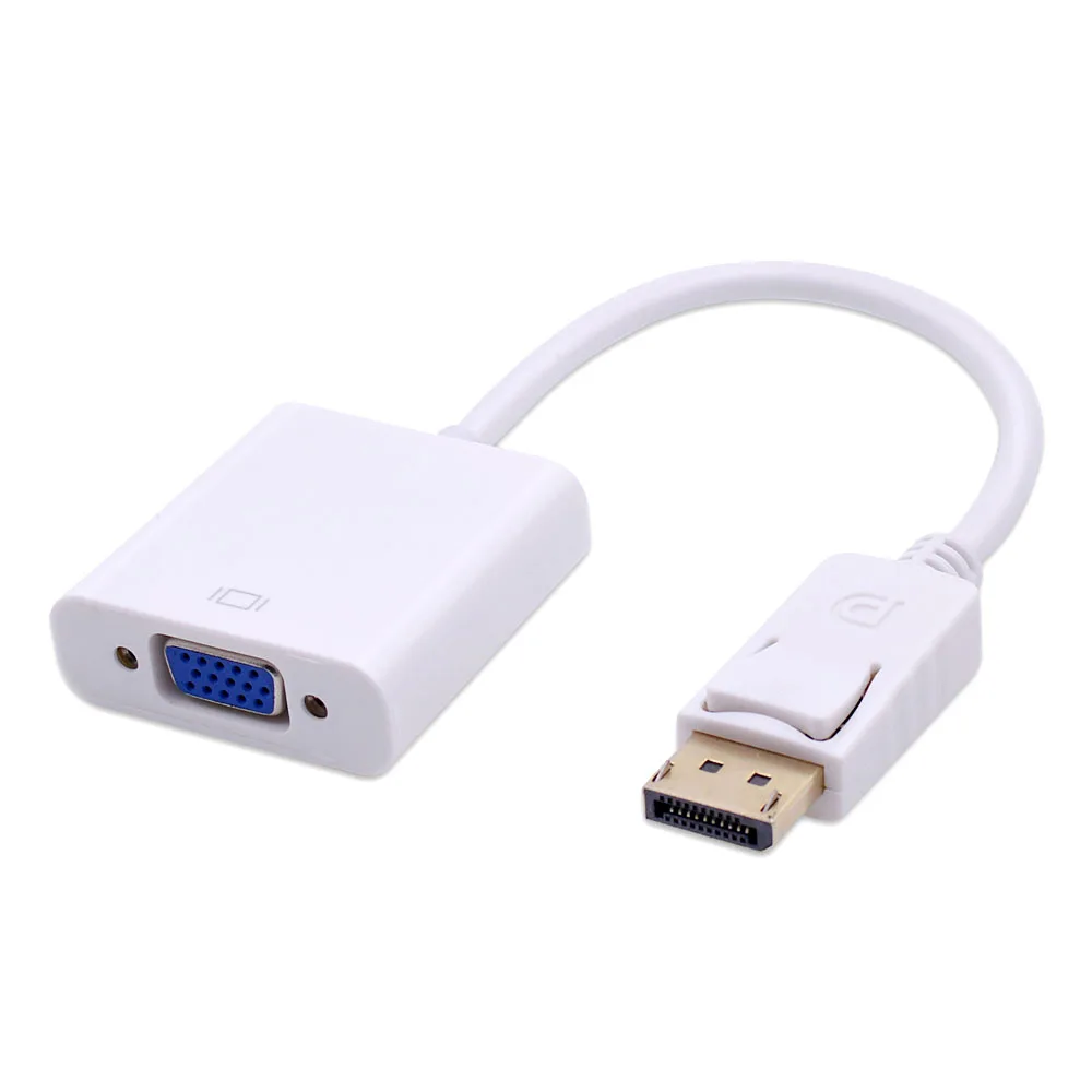 CHIPAL High Quality Male DisplayPort Display Port DP to VGA Female Adapter Cable Converter for MacBook HDTV Monitor Projector