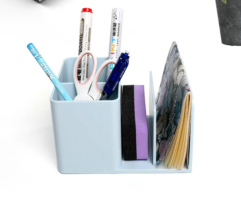Корейская мода настольная подставка для ручек офисный стол Органайзер карандаш держатель качественная пластиковая подставка для канцелярских принадлежностей