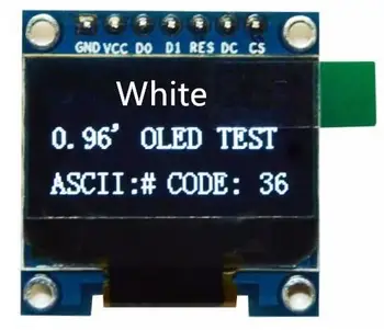

500 pcs 0.96 inch 7PIN White OLED Display Module SSD1306 Drive IC 128*64 SPI Interface