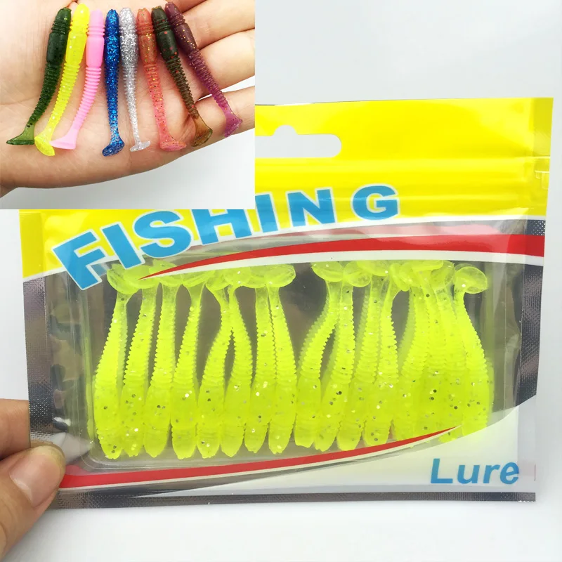 16Pcs Lot 5cm 1g font b Lures b font Soft Bait Worms font b fishing b