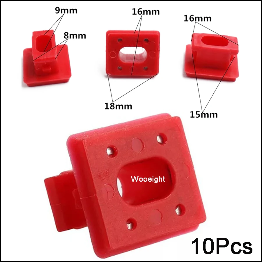 

Wooeight 10X Red Dashboard Dash Trim Strip Inserts Clip Grommets Fastener Clips For BMW E46 E65 E66 X3 E85 51458266814