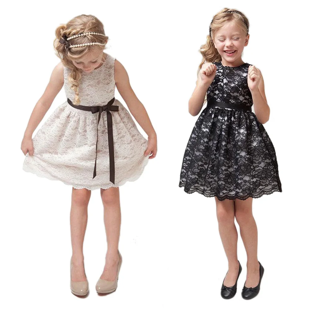 

3-8 Years Kids Dress for Girls Wedding Tulle Lace Long Girl Dress Elegant Princess Pageant Formal Gown for Kid Children
