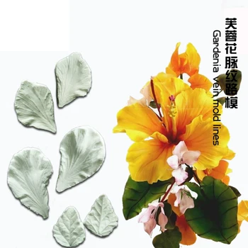 

Flower Hibiscus Mutabilis Petal Texture Mould Silicone Mold Fondant Cake Decorating Tool Gumpaste Sugarcraft Forms Bakeware