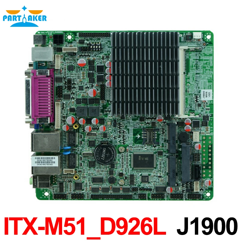 J1900 Bay trail Mini-ITX материнская плата с двойной Gigabit Ethernet 6 * COM 8 * USB MINI-ITX-M51-D926L