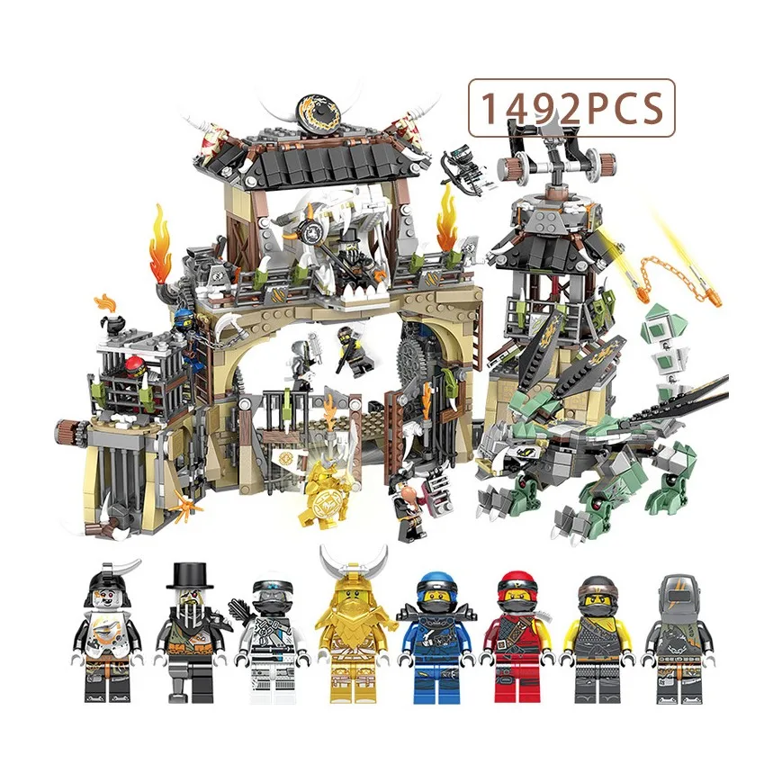 

Dragon tribe Ninja Figures City Building Blocks DIY Bricks Minecraft City Educational Enlighten Children Toys