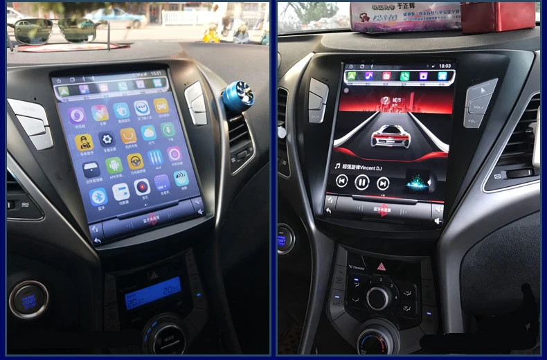 Sale for Hyundai Elantra 2012 - 2016 2 din android vertical screen 10.4 inch car multimedia player auto radio split screen 2