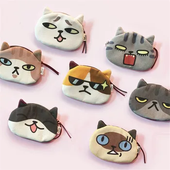 

Cat Pet Face Women Coin Wallet Purse Mini Bag Kids Coin Purse Pouch Women Wallets Coins Bags High Quality