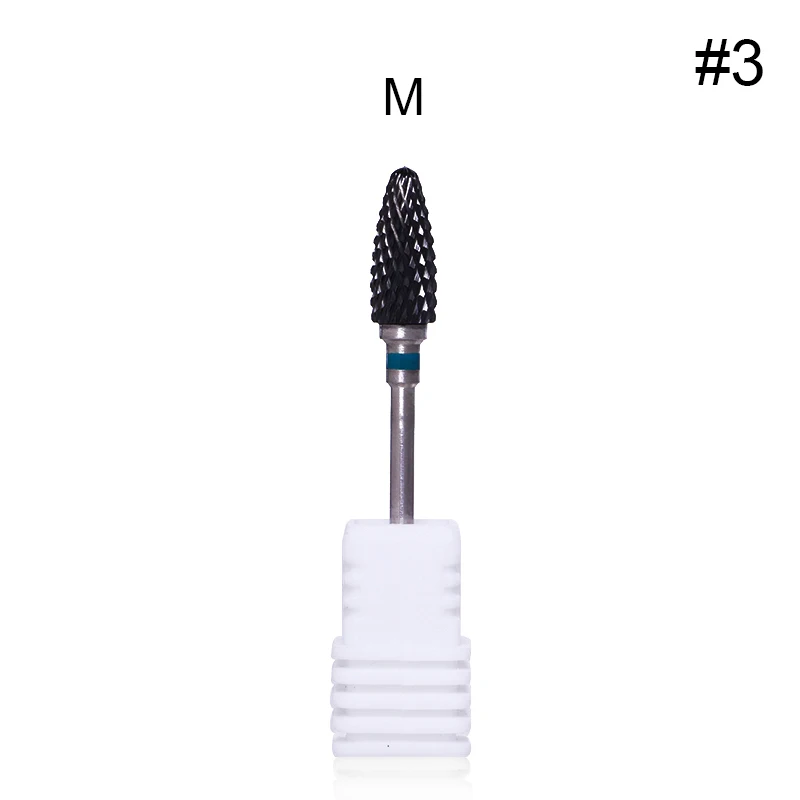 Black Head Nail Drill Bits Machine Nail File Tool XC C M F XF Multi Size Electric Sander Nail Art Replacement Tool 1 Pc - Цвет: 3