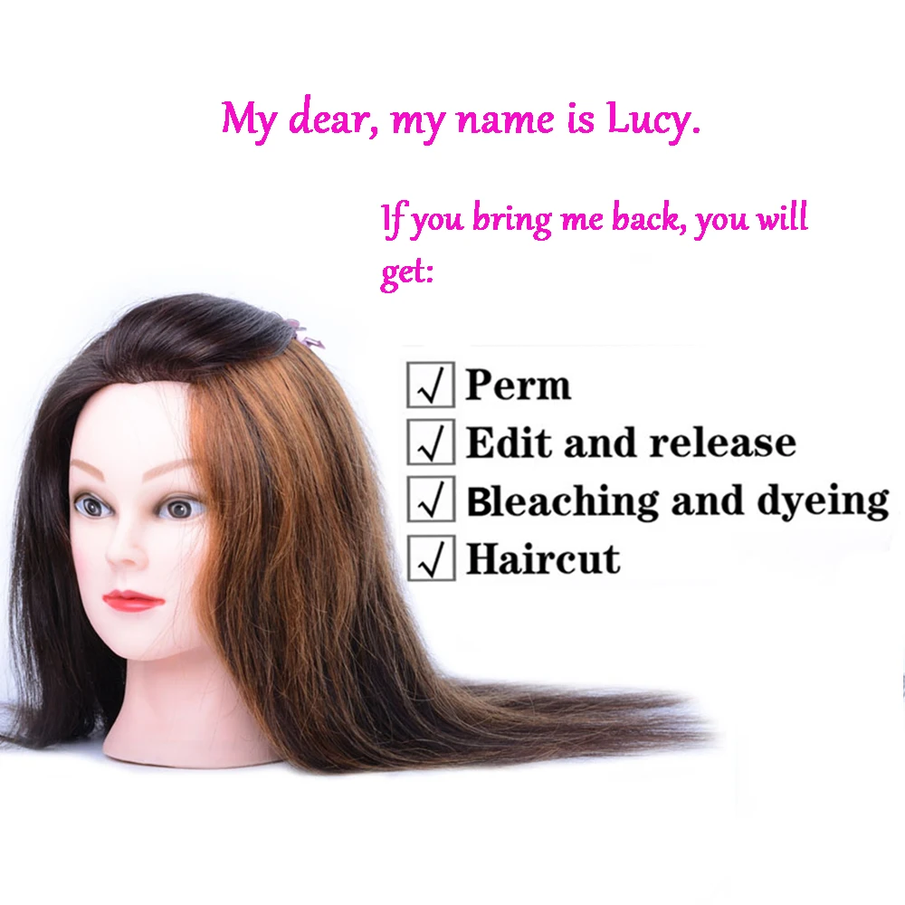 Best Quality Professional Training Head With 100% Real Human Hair For Practice Styling Model Head Dolls Mannequin Head Best Quality Professional Training Head With 100% Real Human Hair For Practice Styling Model Head Dolls Mannequin Head