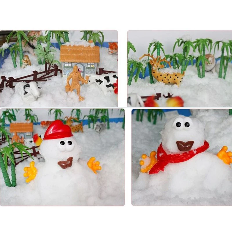 Искусственные снежинки, поддельные Волшебные снежные праздничные вечерние украшения для сада, Рождества, свадьбы, искусственный снег