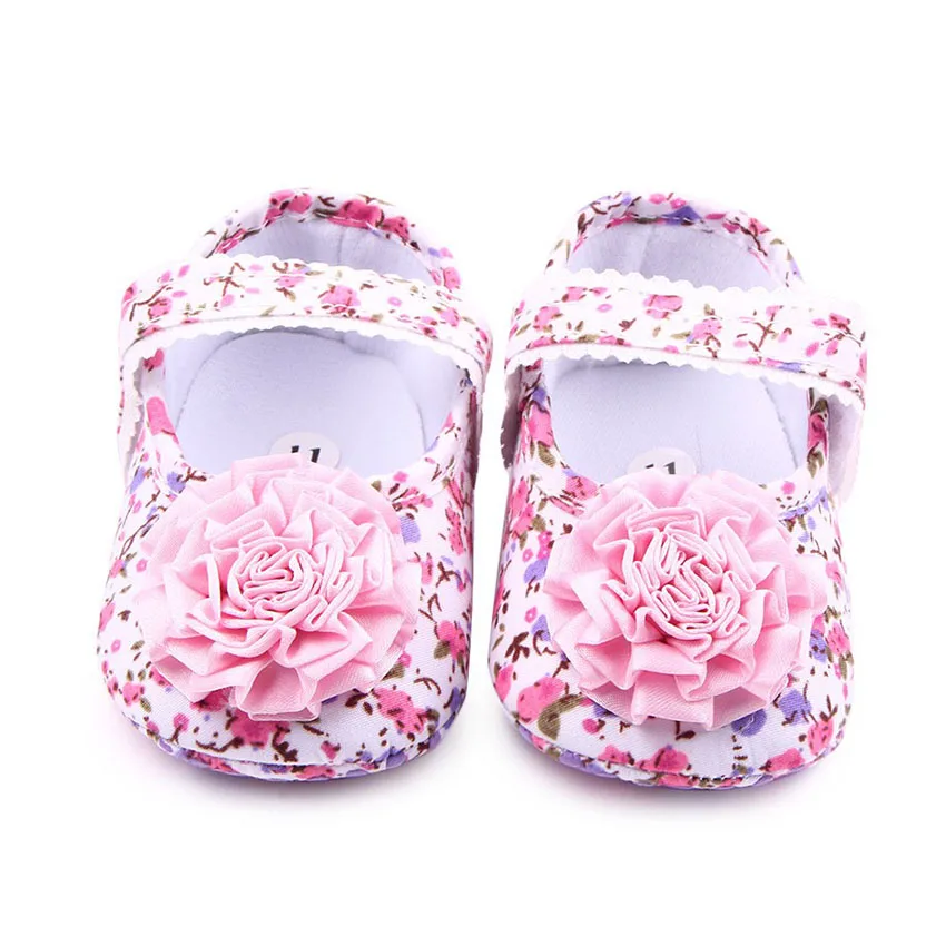 Beautiful Flower Baby Shoes Toddler Baby Moccasins Cotton Baby Girl Dress Shoes For Newborn Sapatos Infantil Menina F13