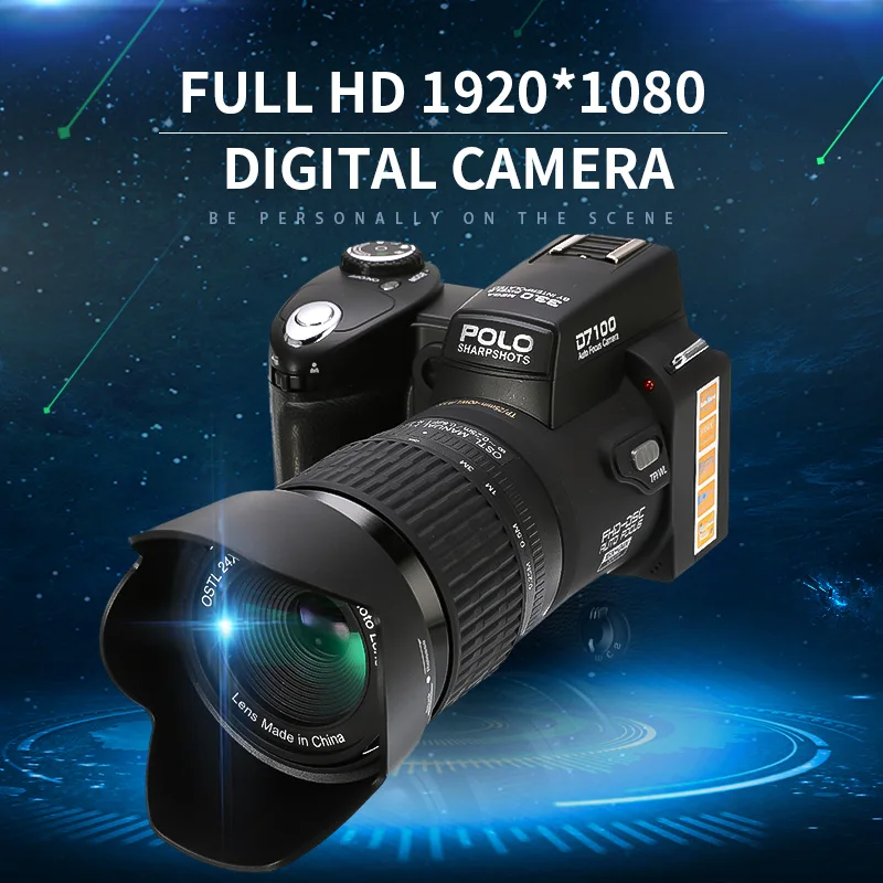 Профессиональная DSLR Full HD 1920*1080 цифровая камера видео Поддержка SD карта Оптическая портативная высокая производительность