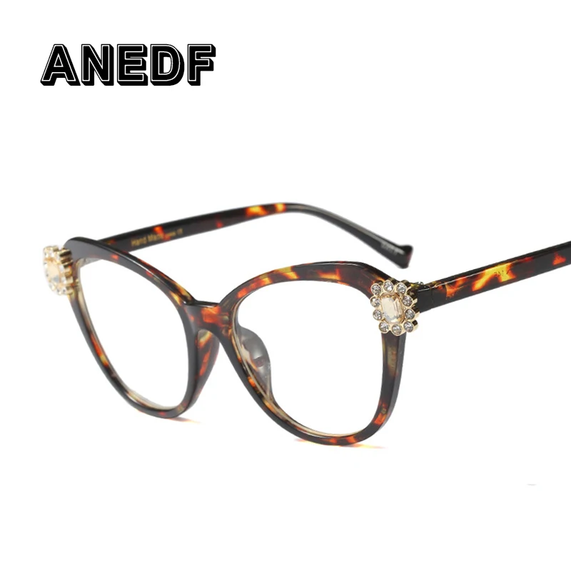 Anedf Brand Designer Optical Fashion Eyewear Crystal