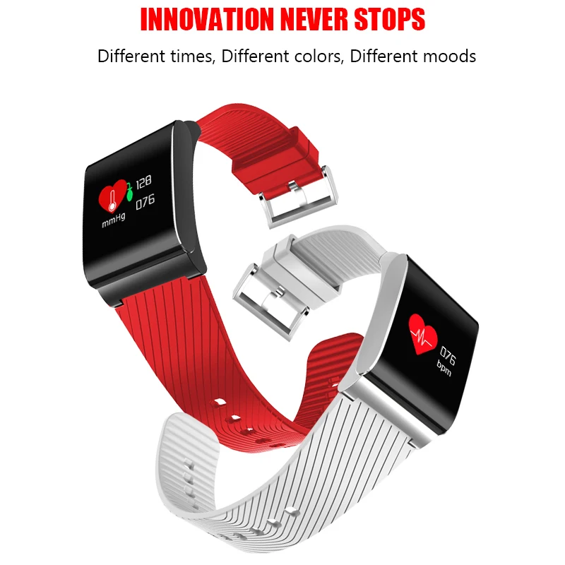 

BANGWEI Colorful Screen Smart Band Sports Fitness Bracelet Blood Pressure Heart Rate Monitor Wristband Pedometer Screen Watch