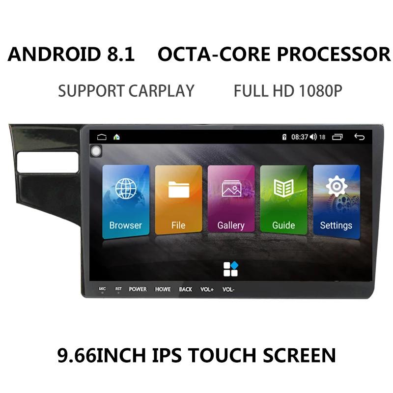 DSP 9 66 ''IPS android 8 1 Автомобильный мультимедийный Видео Аудио плеер raido gps