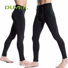 DUVEIL Для мужчин потливость быстрое высыхание Брюки PRO tight бег мужской сжатия штаны печати сплайсинга спортивный фитинг Training