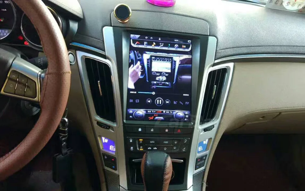 Top 10.4" Vertical Screen Tesla 1024*768 Android Car DVD GPS Navigation Radio Player for Cadillac CTS 2010 2011 2012 RAM 2GB 4 Core 16